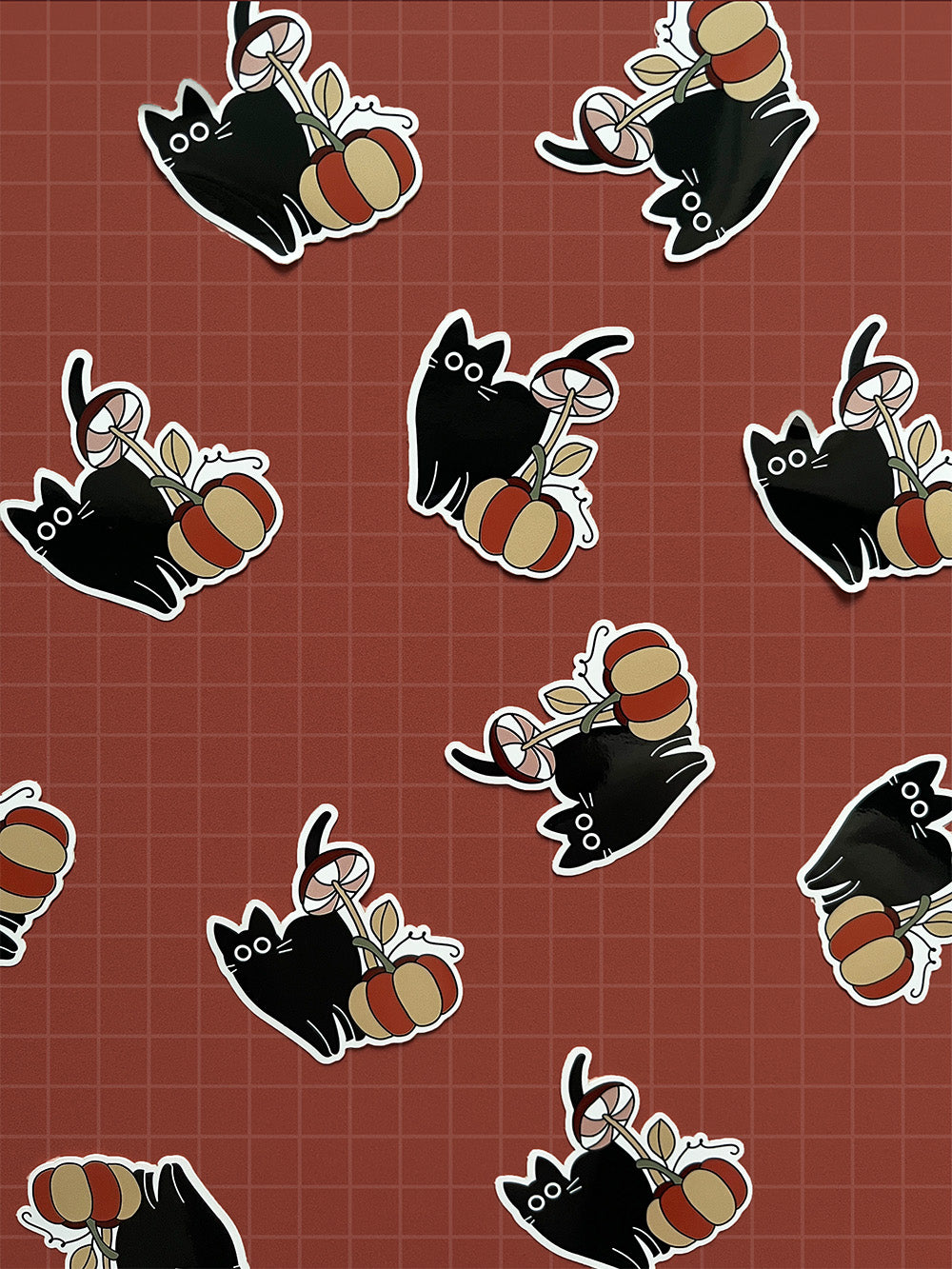 Stickers chats noirs